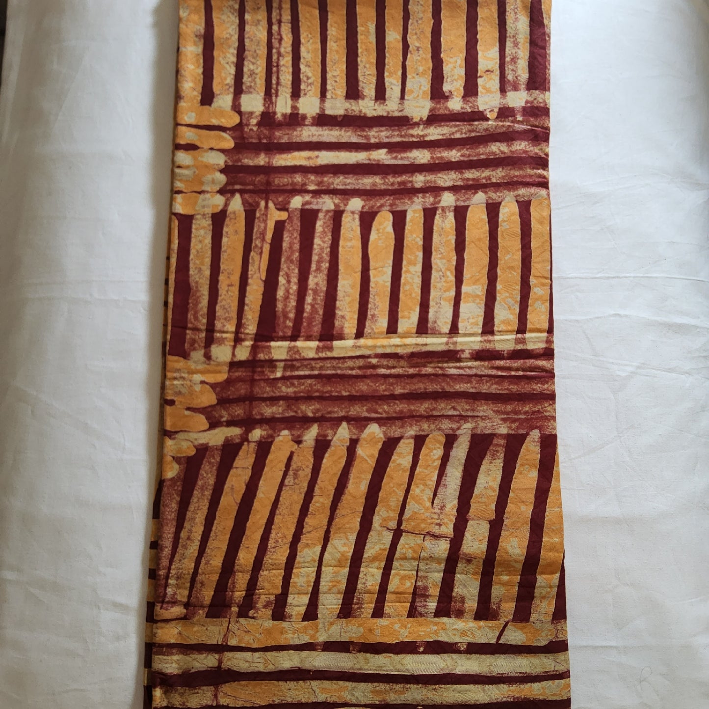ADIRE - CLASSIC WEST AFRICAN PATTERN HAND PRINT FABRIC 100% COTTON BROCADE- 4 METERS WHOLESALE BUNDLES
