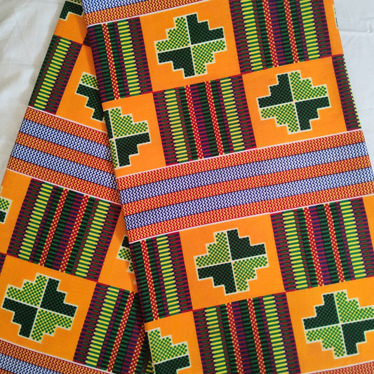 Premium kente Patterned African Wax Fabric - 100% Cotton Holland Print (Copy)