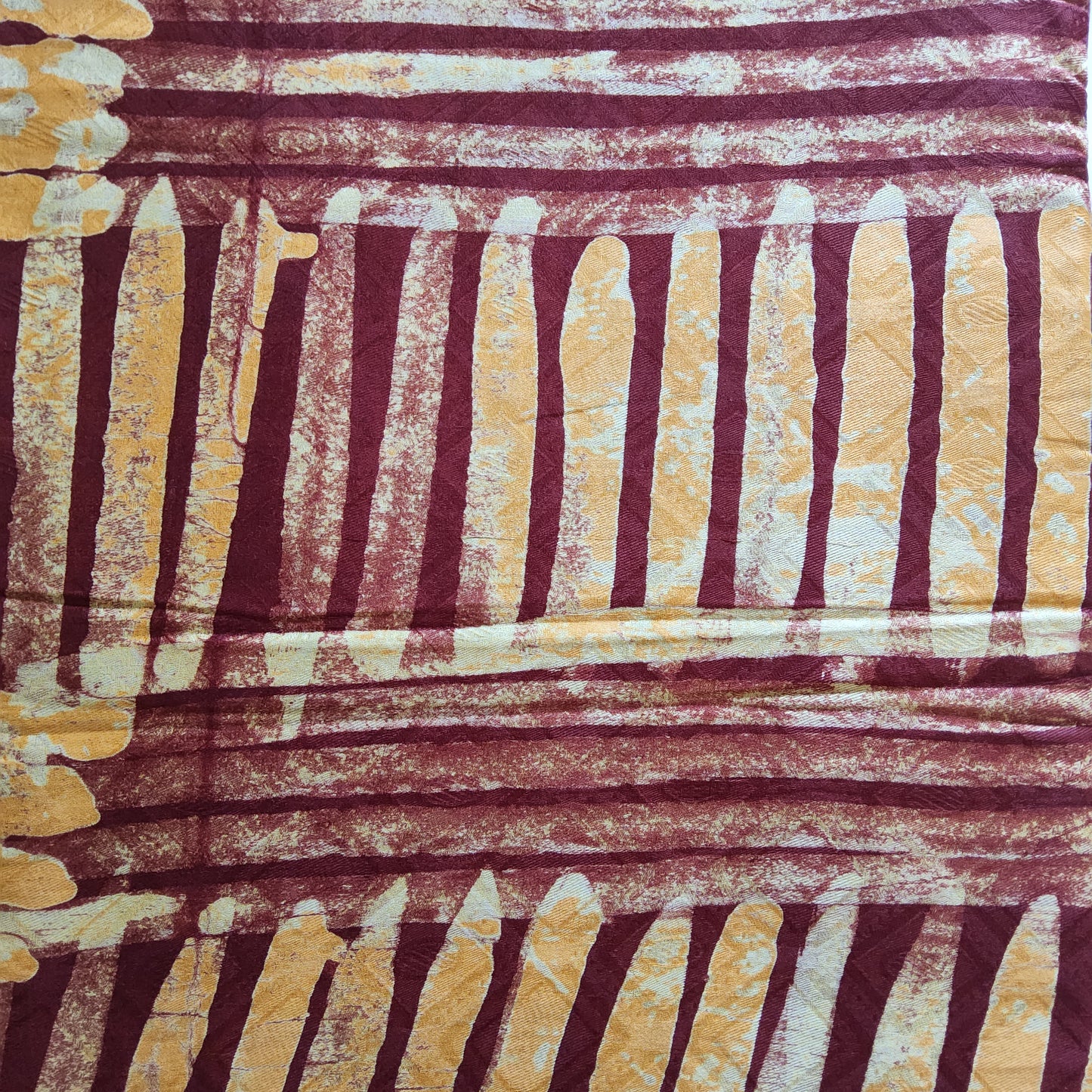 ADIRE - LUSH CLASSIC WEST AFRICAN PATTERN HAND PRINT FABRIC 100% COTTON BROCADE- 1 METER