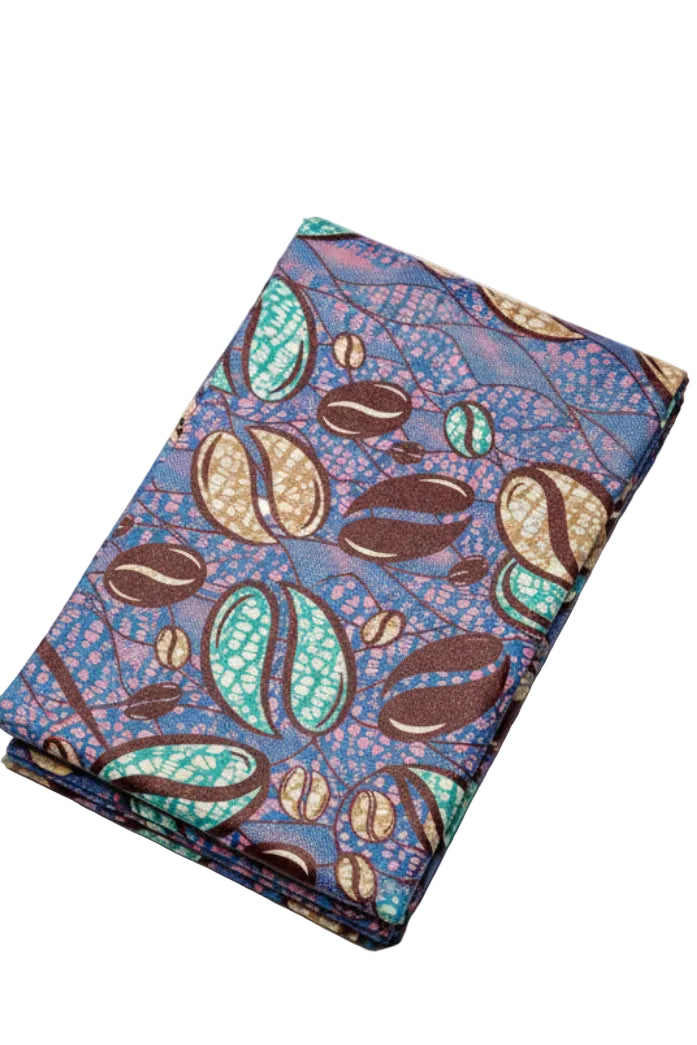 Premium Holland Print 100% Cotton Embellished African Wax Fabric 6 Yards