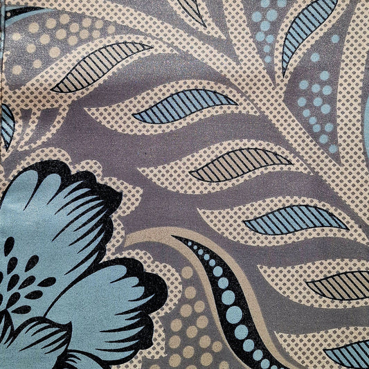 Premium Osikani Gold Embellished African Wax Fabric - 100% Cotton Holland Print