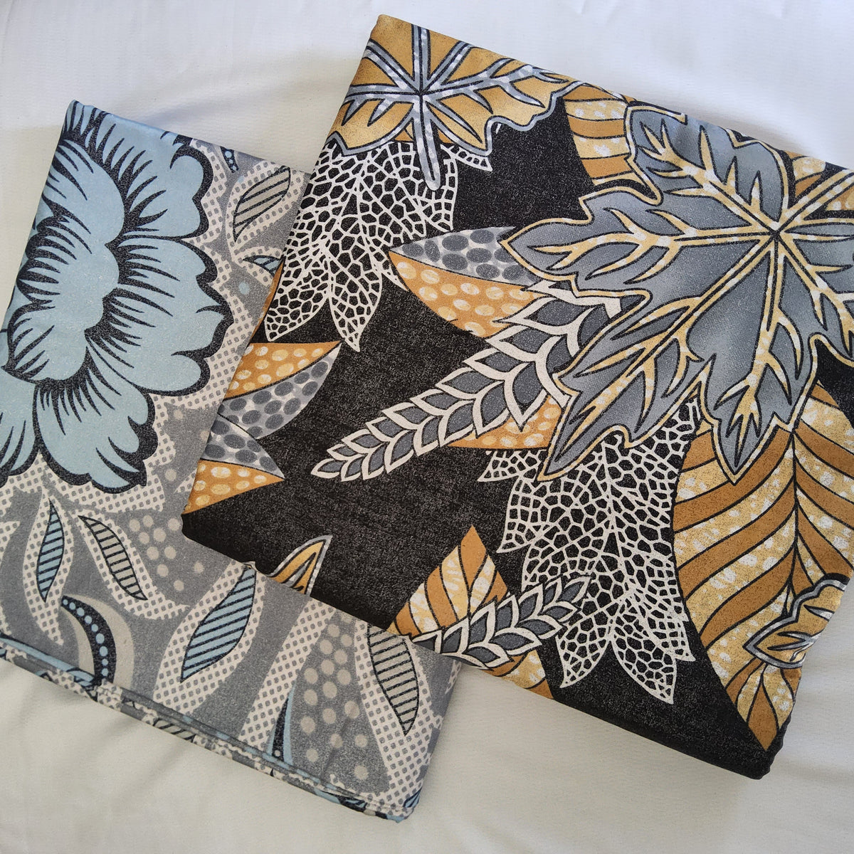 Premium Holland Print 100% Cotton Embellished African Wax Fabric 6 Yards