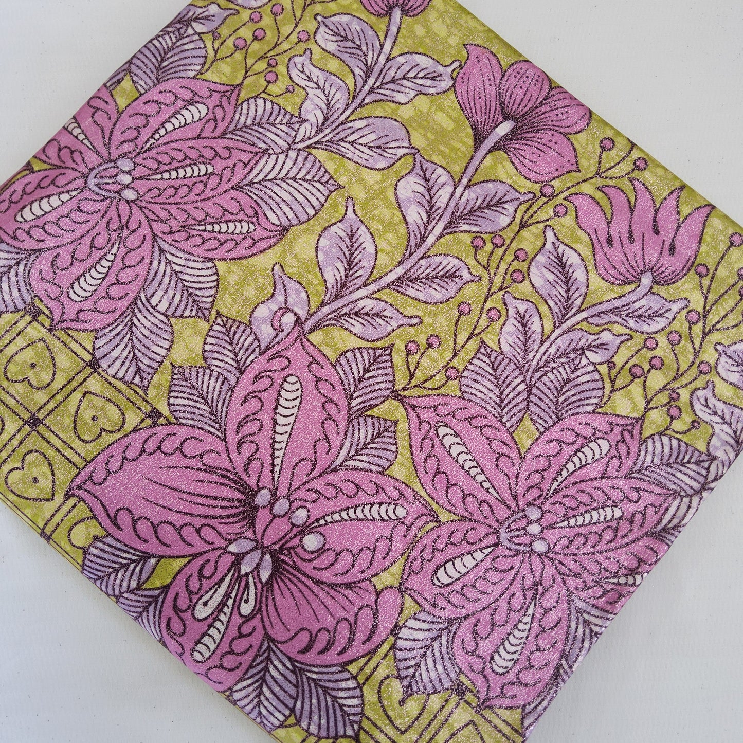Premium Holland Print 100% Cotton Embellished African Wax Fabric 6 Yards