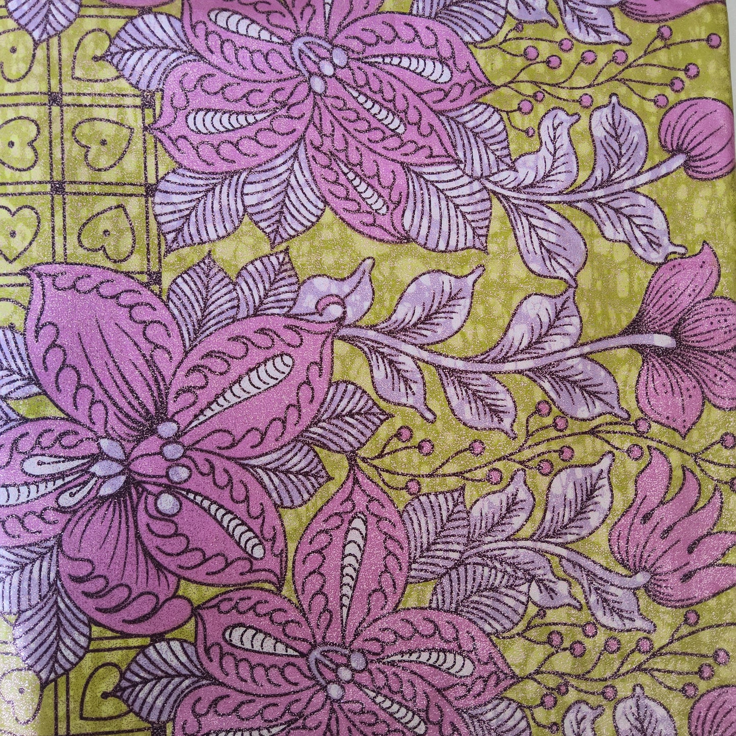 Premium Holland Print 100% Cotton Embellished African Wax Fabric 6 Yards