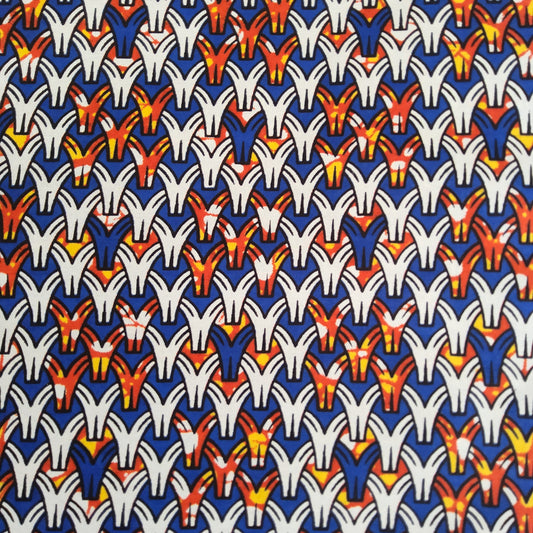 Premium Holland Print 100% Cotton African Wax Fabric- 6 Yards Bundle
