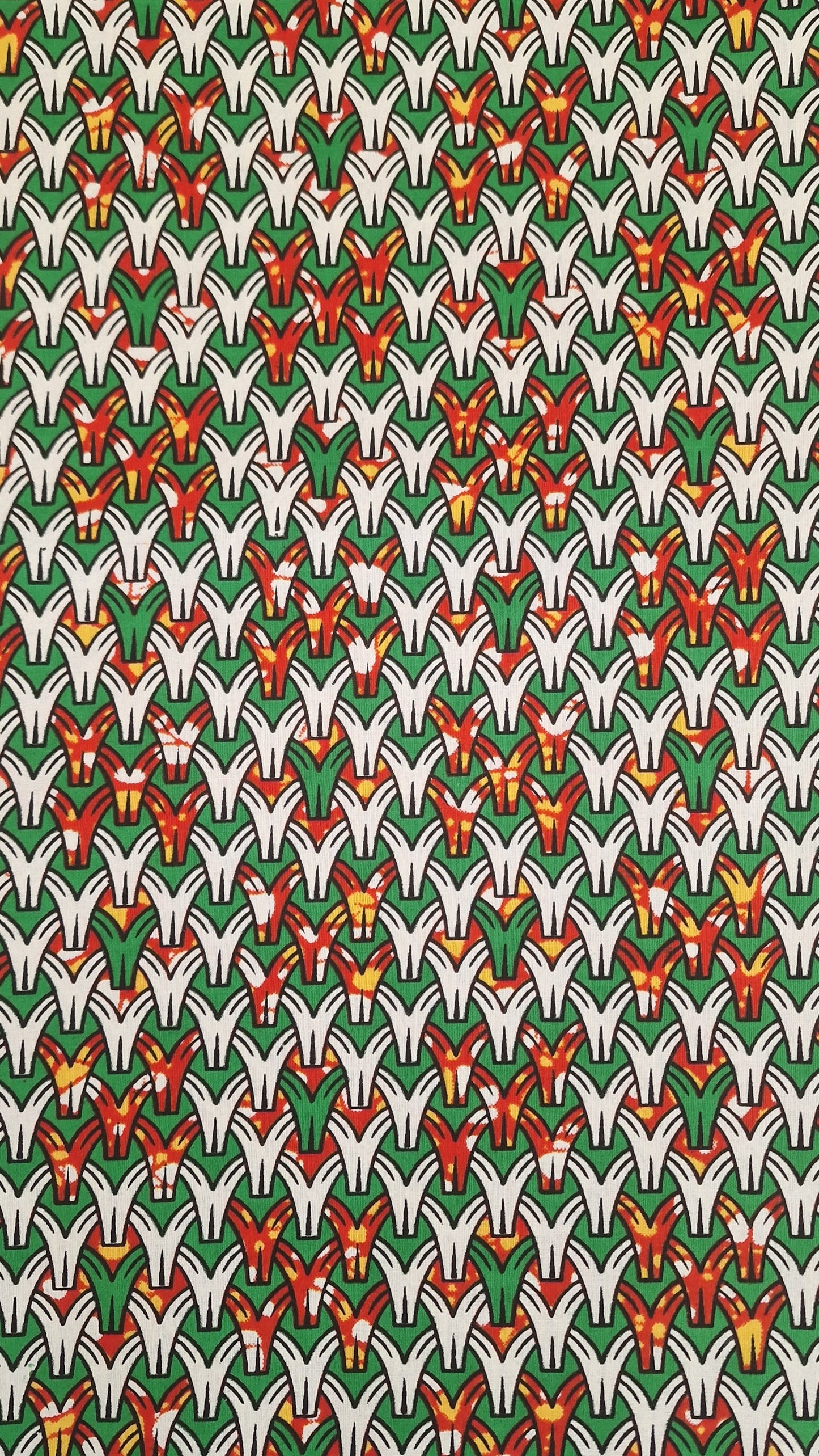 Premium Reinvented Classic African Wax Fabric - 100% Cotton Holland Print 6 Yards