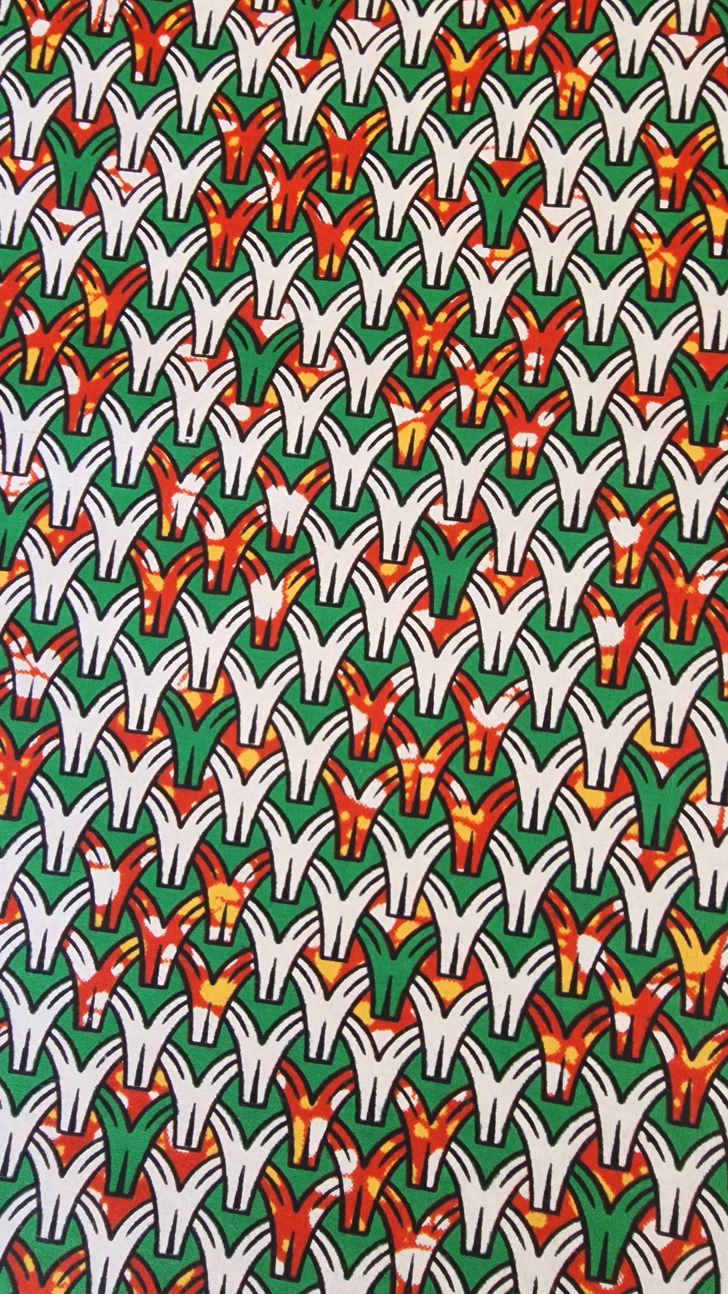 Premium Reinvented Classic African Wax Fabric - 100% Cotton Holland Print 6 Yards