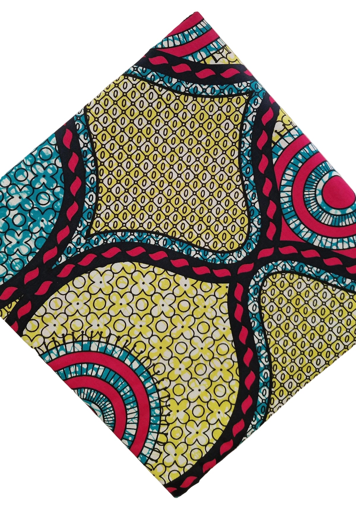 Premium Geometric Reinvented Classic African Wax Fabric - 100% Cotton Holland Print