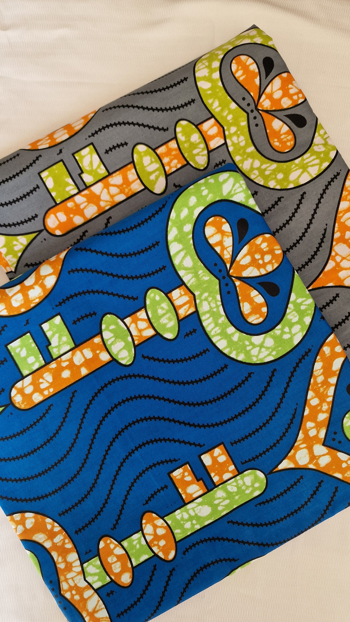 Key Motif Premium Super-Wax African Fabric - 100% Cotton Holland Print